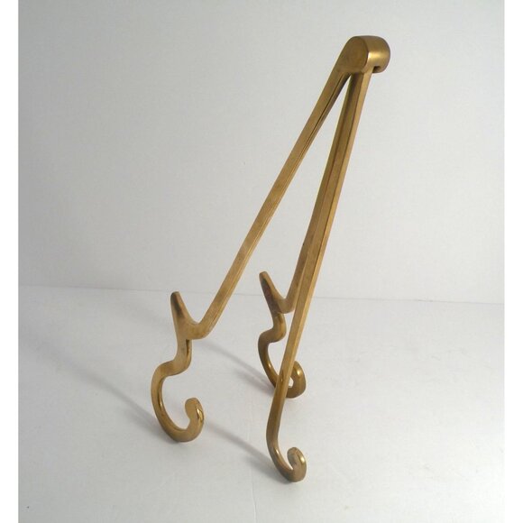 Vintage Brass Easel Stand Holder Ornate Design For Art Books Or Display - Picture 3 of 8